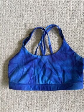 lululemon athletica Blue energy Sports Bra